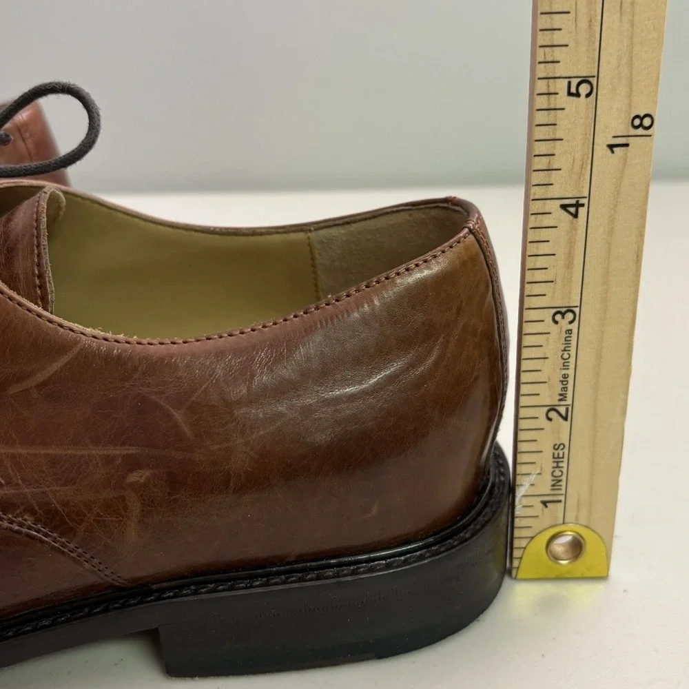 M J. Murphy by Johnston & Murphy Novick Mens 11 Brown Cap Toe Shoes Classic Work